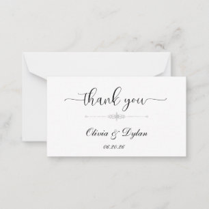 Thank You Flat Note Card