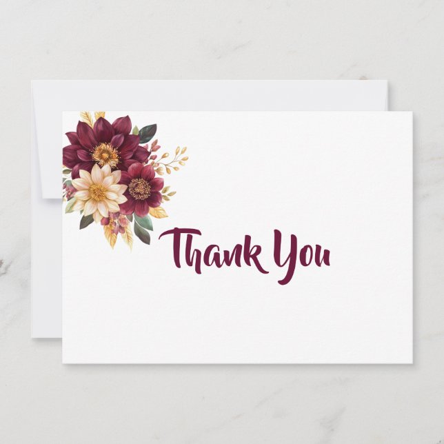 Thank You Flat Note Card (Front)