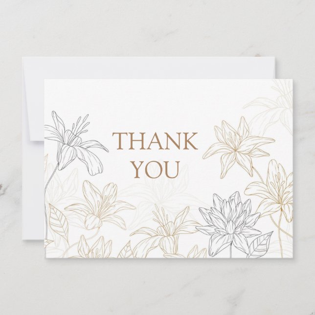 Thank You Flat Note Card (Front)