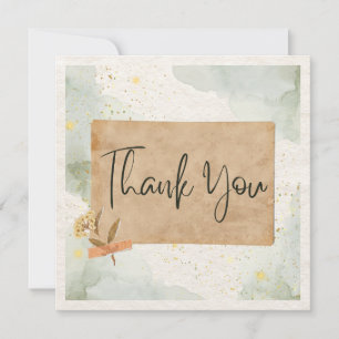 Thank You Flat Square Notecard