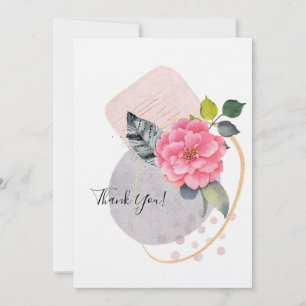 Thank You! Floral Collage Invitation