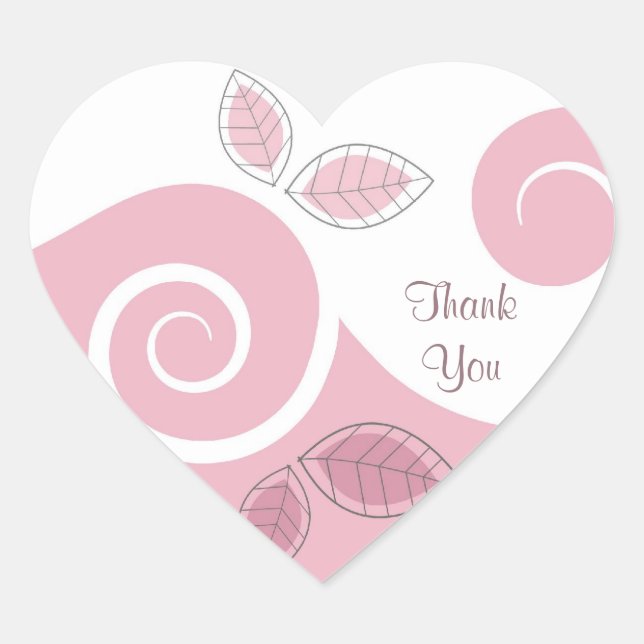 Thank You Floral Gift Sticker (Front)