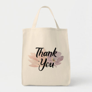 Thank You Floral Gift Tote Bag