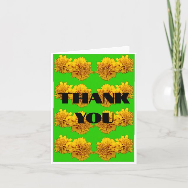 thank you flower card (Front)