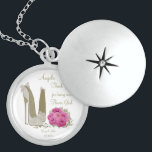 Thank you Flower Girl Necklace Gift<br><div class="desc">Keepsake for a Special Flower Girl Customisable for your Special Occasion Please remember to change the 'Name'</div>