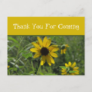 Thank You Flower Photo Floral Guest Appreciation Postcard