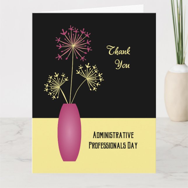 Thank you flowers administrative professionals day (Front)