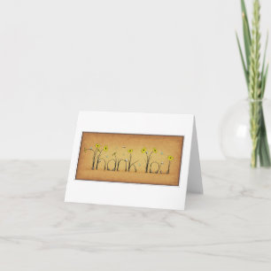 Thank You Flowers Card