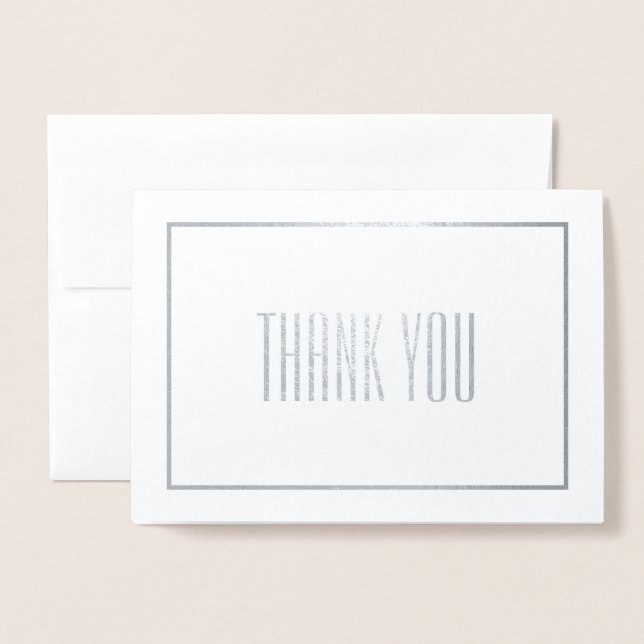 Thank You Foil Card (Front With Envelope)