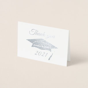 Thank you Foil Graduation Card