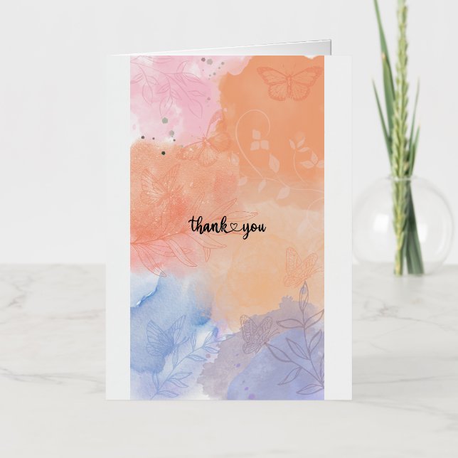 THANK YOU FOIL GREETING CARD (Front)