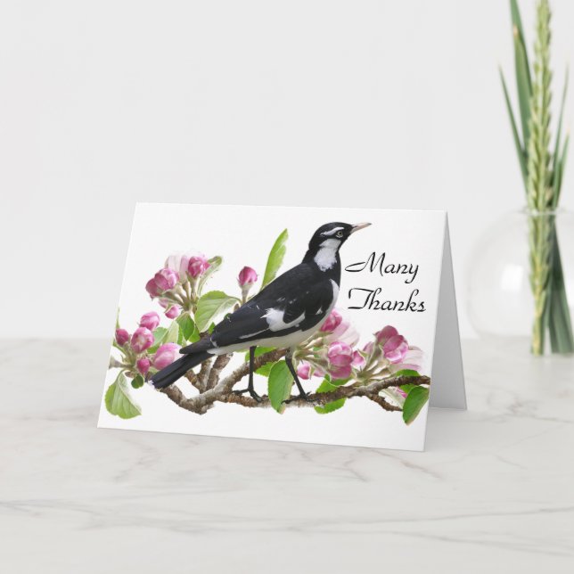 Thank you Folded Greeting Card (Front)