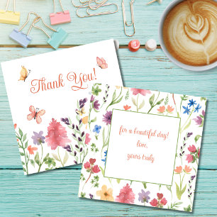 Thank You for a Beautiful Day Flowers Butterflies