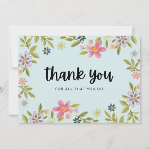 Thank you for all that you do card