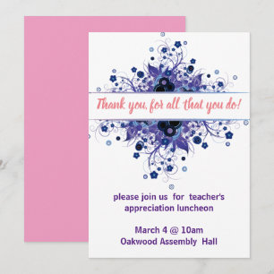 Thank you, for all that you do invitation