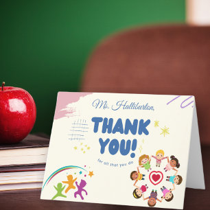 Thank You For All That You Do Teacher Appreciation Card