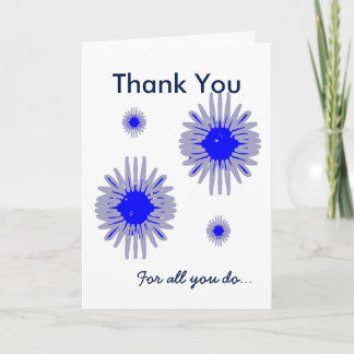 Thank you for all you do flowers add your message card