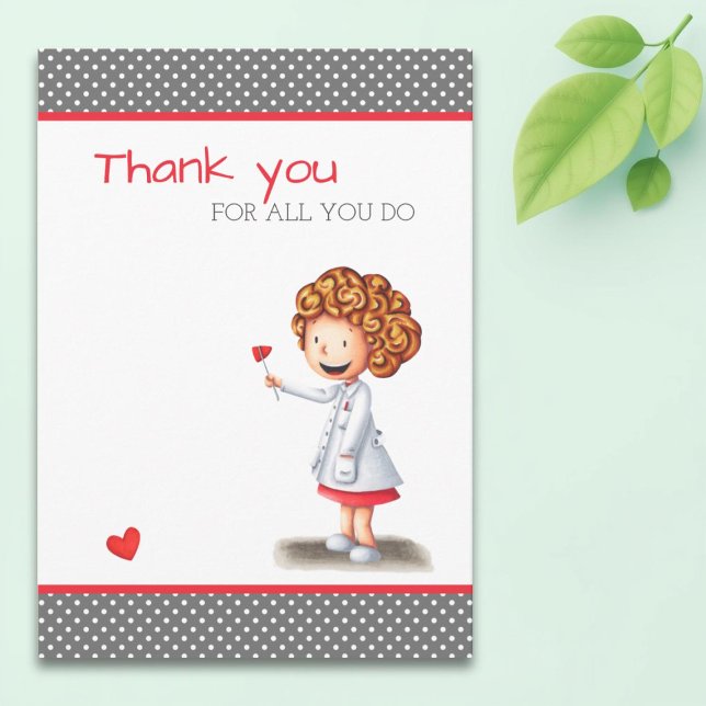 Thank you for all you do medical illustrated card (Creator Uploaded)