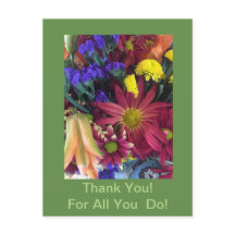 THANK YOU FOR ALL YOU DO - POSTCARD
