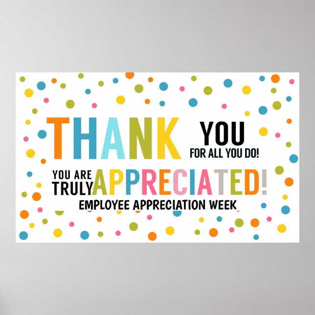 Thank you for all you do staff and teacher  Banner Poster (Front)