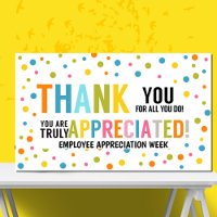 Thank you for all you do staff and teacher Banner