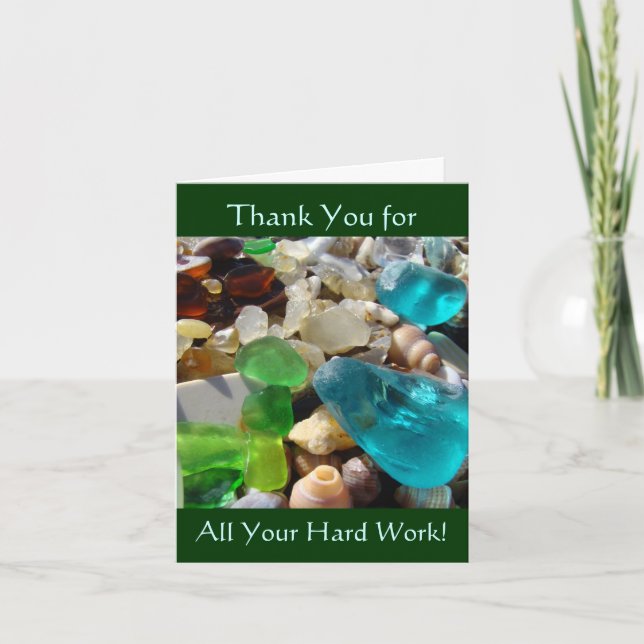 Thank You for all Your Hard Work Notecards Beach (Front)