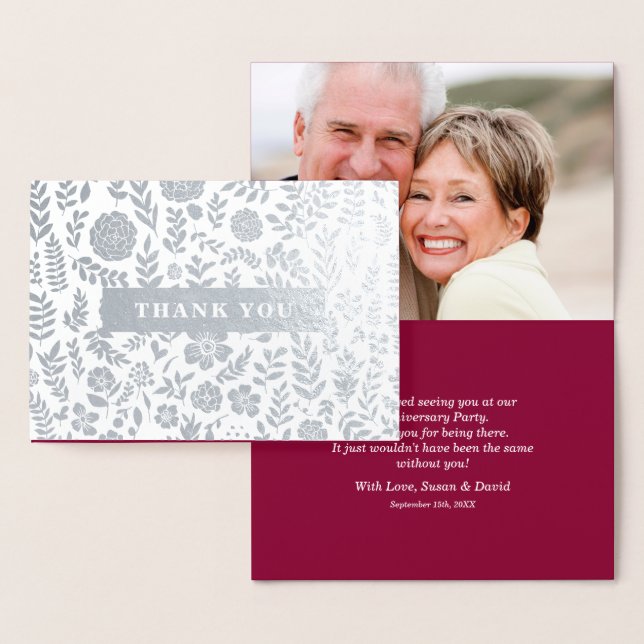 Thank You for Attending Anniversary Party Cards (Display)