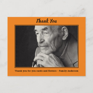 Thank You For Attending Funeral Memorial  Postcard