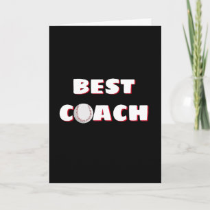 Thank You for Baseball Coach Card
