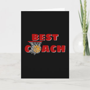 Thank You for Basketball Coach Card