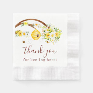 Thank You For Bee-ing Here Napkins