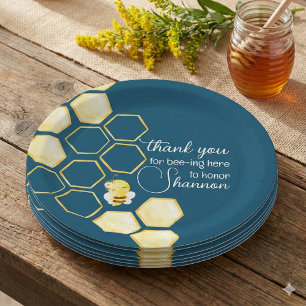 Thank You For Bee-ing Here Paper Plate