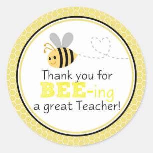 Thank you for beeing a great teacher classic round sticker