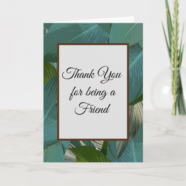 Thank You for being a Friend Card (Front)