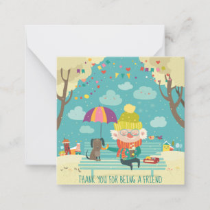 Thank you for being a friend card