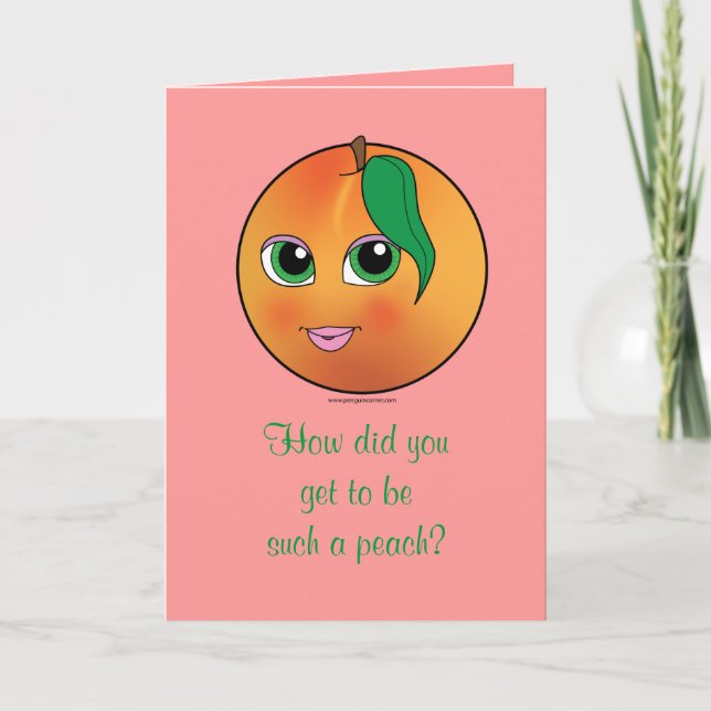 Thank you for Being a Peach! Card (Front)