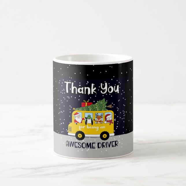 thank you for being an awesome school bus driver coffee mug (Center)