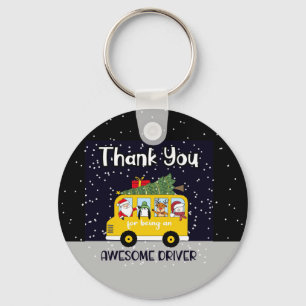 thank you for being an awesome school bus driver m key ring