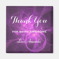 Thank You For Being Awesome Purple Pink Abstract