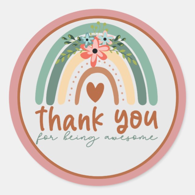 Thank You for Being Awesome Stickers (Front)