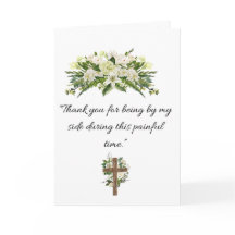 Thank You for Being by My Side – Sympathy Card