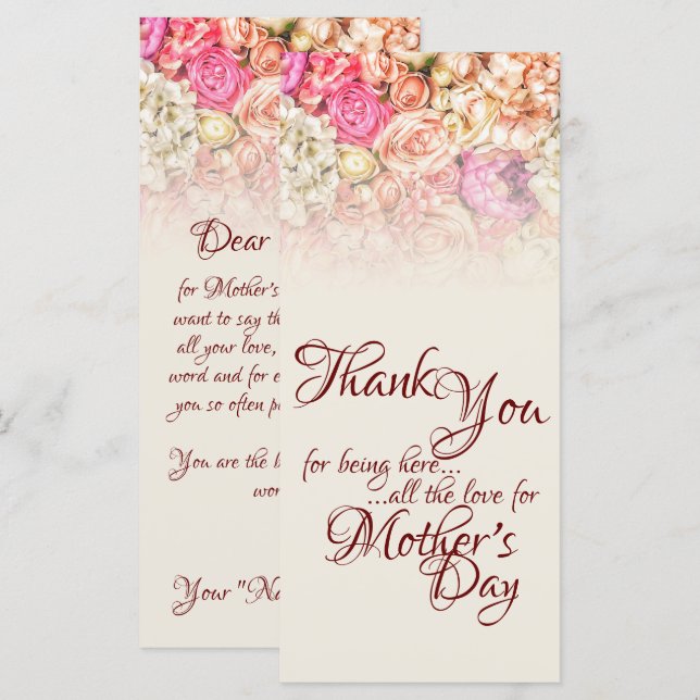 Thank you for being here - Mother's Day (Front/Back)