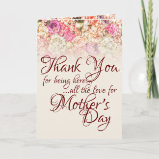 Thank you for being here - Mother's Day Card
