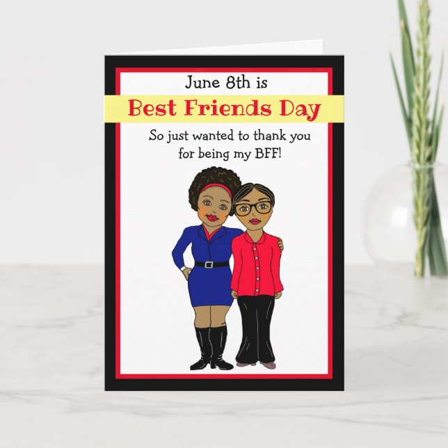 Thank you for being my Best Friend Purple Card (Front)