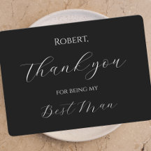 Thank You for Being My Best Man Card Script