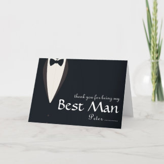 Thank you for being my Best Man Tuxedo Card