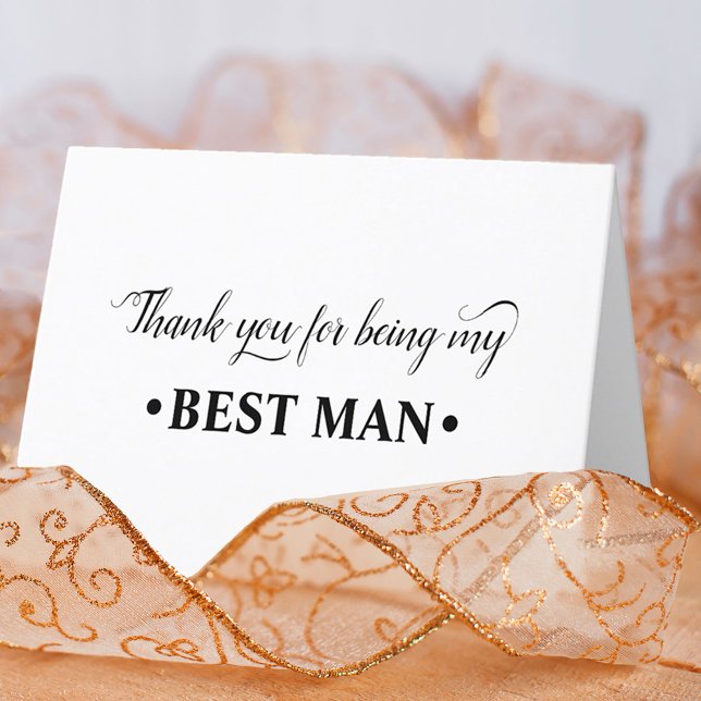 Thank You for being my Best Man Wedding Party Card (Creator Uploaded)