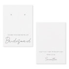 Thank You For Being My Bridesmaid Jewellery Displa