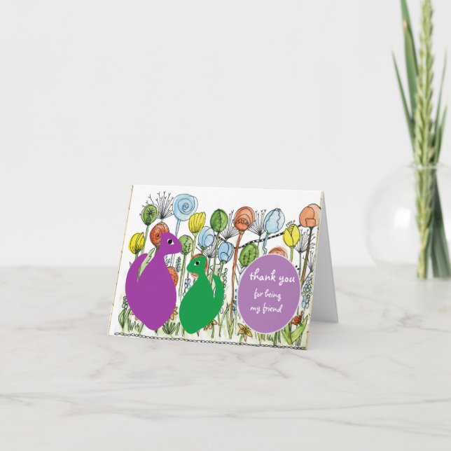 Thank you for being my friend card (Front)