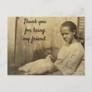 Thank You for Being My Friend Postcard
